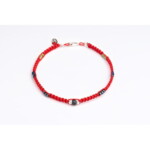 3mm Renkli Miyuki-925 Gümüş-Makrome Örgü Bileklik PB24547