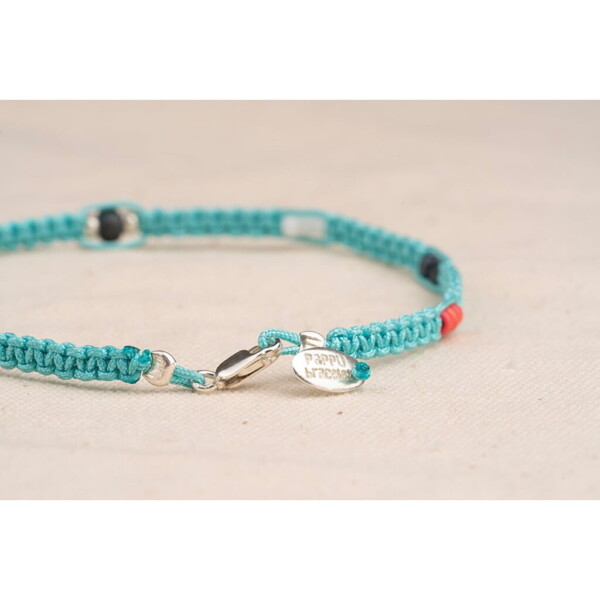 3mm Renkli Miyuki-925 Gümüş-Makrome Örgü Bileklik PB24549