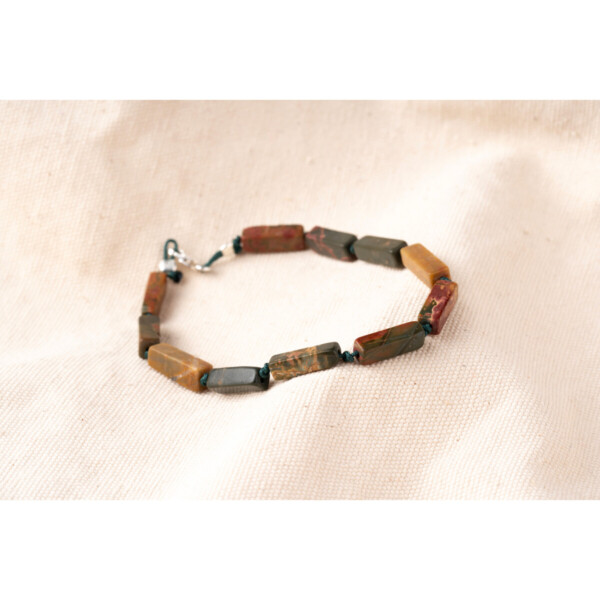 4mm Ağaç Jasper Taşlı 925 Gümüş Boncuklu Bileklik PB25625 4mm Ağaç Jasper Taşlı 925 Gümüş Boncuklu Bileklik PB25625