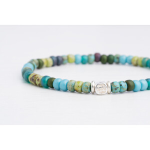 Miyuki Boncuklu - 925 Gümüş - Tamtur Bileklik - Renkli