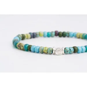 Miyuki Boncuklu - 925 Gümüş - Tamtur Bileklik - Renkli