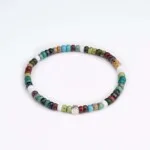 4mm Renkli Miyuki Boncuk-925 Gümüş-Tam Tur Bileklik