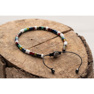 4mm Renkli Miyuki Boncuk Çek Boncuk Gümüş Bileklik