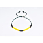 4mm Sarı Tila Miyuki-925 Gümüş-Paraşüt Bileklik PB24573