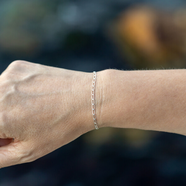 925 Ayar Gümüş Ataç Zincir Bileklik