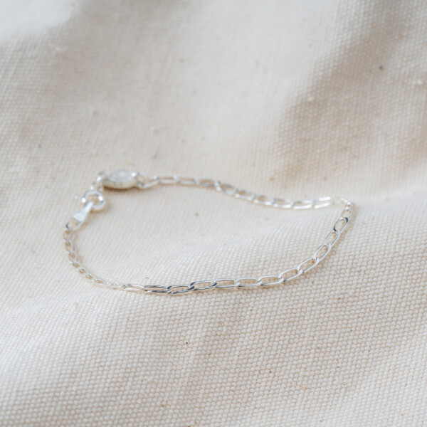 925 Ayar Gümüş Ataç Zincir Bileklik