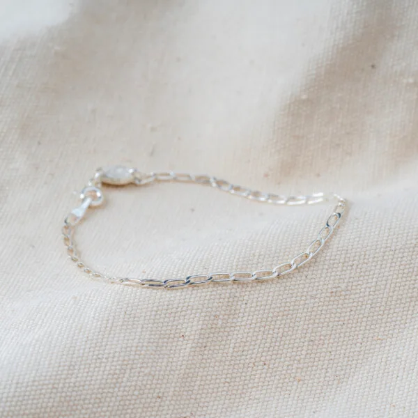 925 Ayar Gümüş Ataç Zincir Bileklik