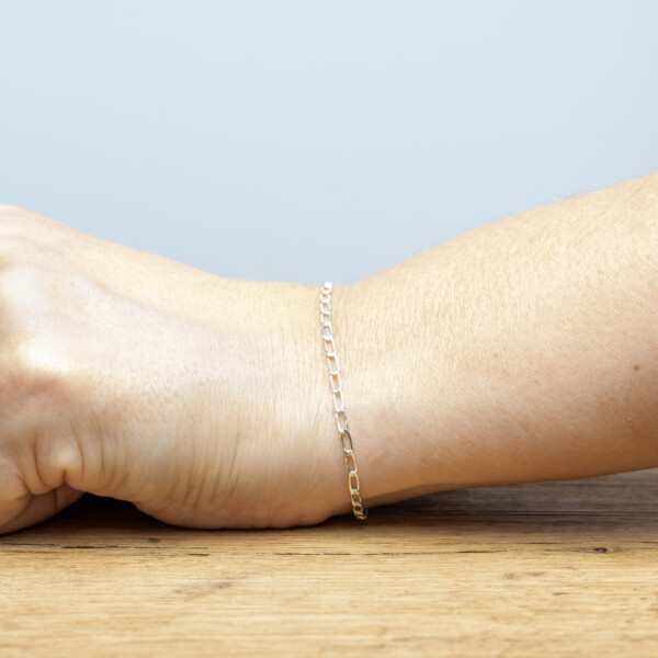 925 Ayar Gümüş Ataç Zincir Bileklik