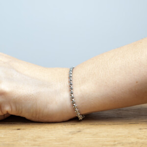 925 Ayar Gümüş – Çift Örgü Zincir Bileklik