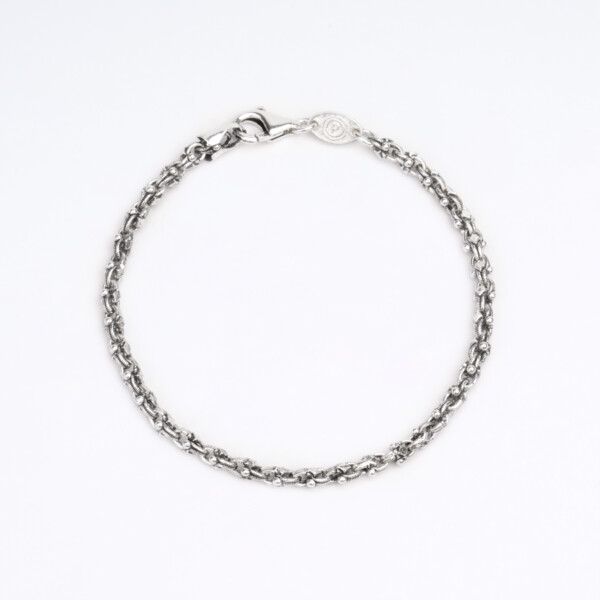 925 Ayar Gümüş – Çift Örgü Zincir Bileklik