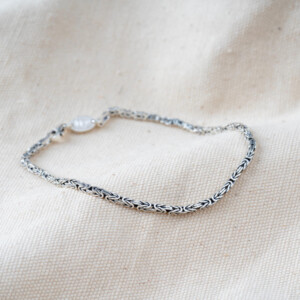 925 Ayar Gümüş Kral Zinciri Bileklik