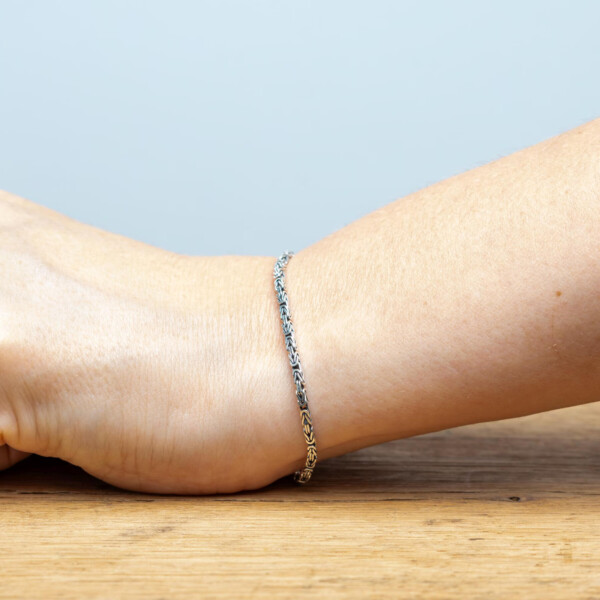 925 Ayar Gümüş Kral Zinciri Bileklik