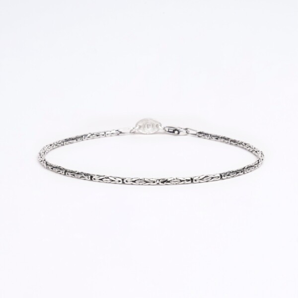 925 Ayar Gümüş Oval Kral Zinciri Bileklik 925 Ayar Gümüş Oval Kral Zinciri Bileklik