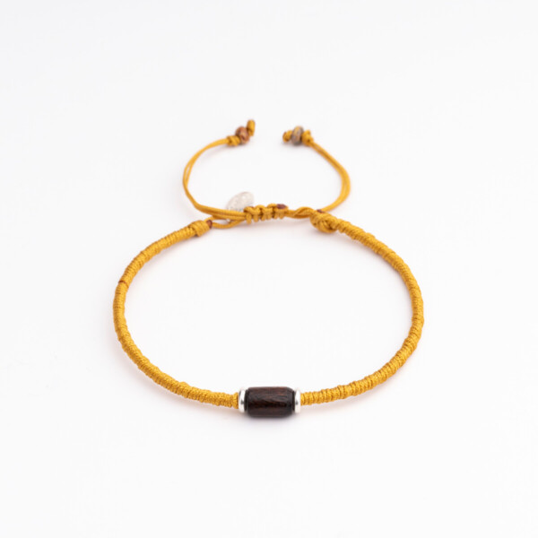 925 Gümüş Hardal Sarı Paraşüt İpli Afrika Örgü Bileklik PB25492 925 Gümüş Hardal Sarı Paraşüt İpli Afrika Örgü Bileklik PB25492