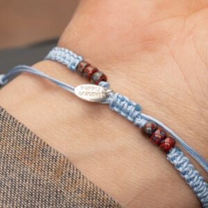 Açık Mavi Makrome Örgülü - Süryani Nazarlığı Bileklik - Düş