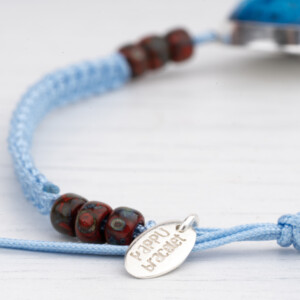 Açık Mavi Makrome Örgülü - Süryani Nazarlığı Bileklik - Düş