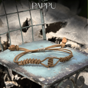 Bohem Stil İkili Bileklik - Örgü ve Miyuki 4mm.Küp Boncuklu Set - Görsel 3