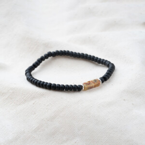 Ağaç Jasper Taşı - Miyuki Boncuklu Tamtur Bileklik - Kök