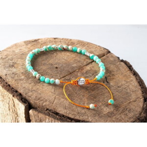 Agalmatolite Taşı + 925 Gümüş Bileklik PB23762