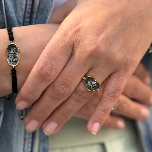 Altın Kaplama Gümüş Kadın Yüzük - Fil