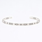 Balık Desenli 925 Ayar Gümüş Bilezik PB27485