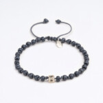 Füme Miyuki Boncuklu - 925 Gümüş Bileklik - Düğüm