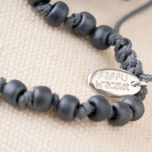 Füme Miyuki Boncuklu - 925 Gümüş Bileklik - Düğüm