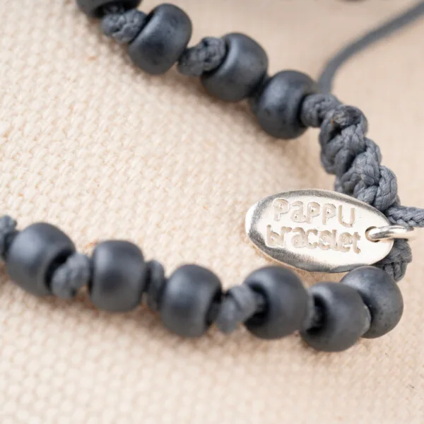 Füme Miyuki Boncuklu - 925 Gümüş Bileklik - Düğüm