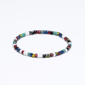 4mm Miyuki ve Çek Boncuklu Renkli Bileklik - Heybeliada