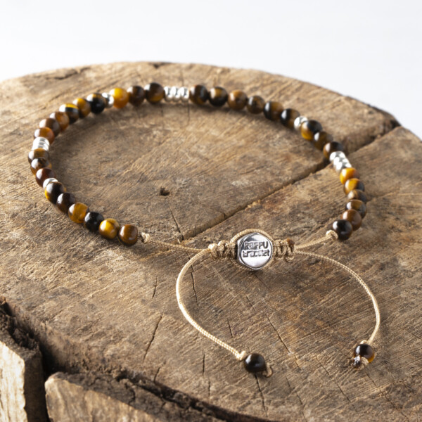 Kaplan Gözü Taşı - 925 Ayar Gümüş Bileklik - Kanyon