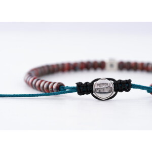 Kırçıllı Bordo Renk Miyuki Boncuk-925 Gümüş Bileklik