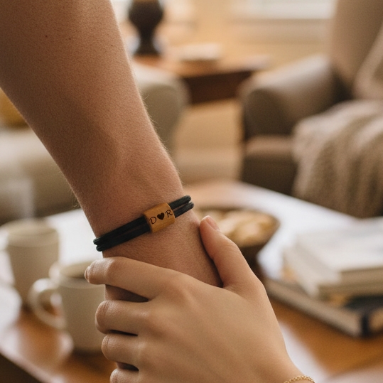 Kişiye Özel Sevgililer Günü Çift Bilekliği