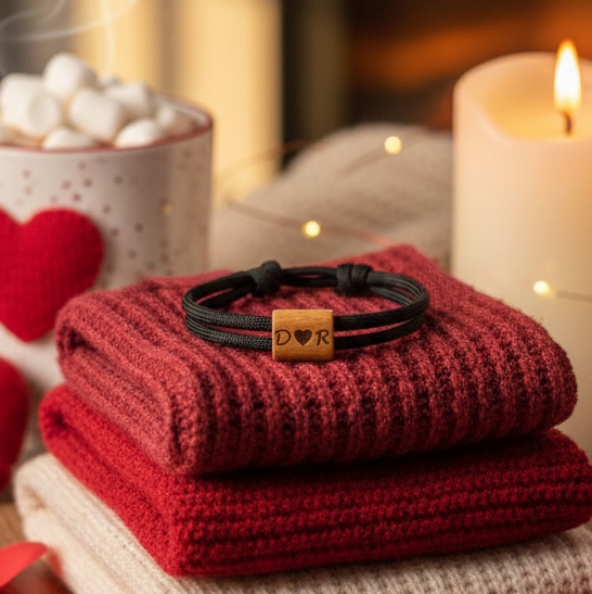 Kişiye Özel Sevgililer Günü Çift Bilekliği