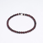 Lal Taşı - 925 Ayar Gümüş Tamtur Bileklik - Garnet