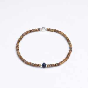 Lapis Taşı - Kehribar Sarı Miyuki Boncuklu Bileklik - Güneş