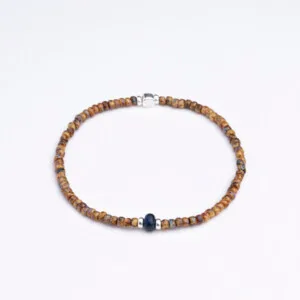 Lapis Taşı - Kehribar Sarı Miyuki Boncuklu Bileklik - Güneş