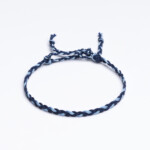 Mavi - Açık Mavi Saç Örgü Bileklik - Sharadamba