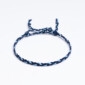 Mavi - Açık Mavi Saç Örgü Bileklik - Sharadamba