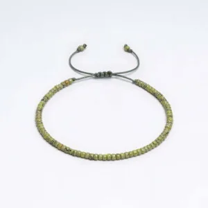 Miyuki 3mm Açık Yeşil Paraşüt İpli Unisex Bileklik