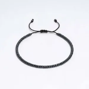 Miyuki 3mm Antrasit Paraşüt İpli Unisex Bileklik