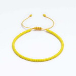 Miyuki 3mm Sarı Paraşüt İpli Unisex Bileklik