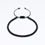 Miyuki 3mm Siyah Paraşüt İpli Unisex Bileklik
