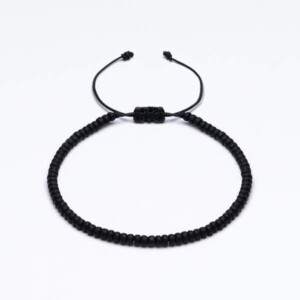 Miyuki 3mm Siyah Paraşüt İpli Unisex Bileklik