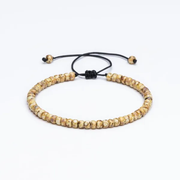 Miyuki 4mm Açık Sarı Paraşüt İpli Unisex Bileklik Miyuki 4mm Açık Sarı Paraşüt İpli Unisex Bileklik