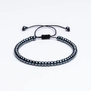 Miyuki 4mm Antrasit Paraşüt İpli Unisex Bileklik