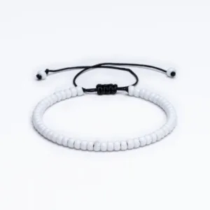 Miyuki 4mm Beyaz Paraşüt İpli Unisex Bileklik