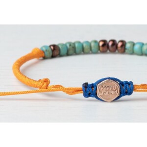 Miyuki 4mm Boncuk 925 Gümüş Turuncu Paraşüt Bileklik