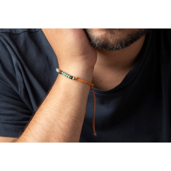 Miyuki 4mm Boncuk 925 Gümüş Turuncu Paraşüt Bileklik