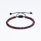 Miyuki 4mm Kırçıllı Bordo Paraşüt İpli Unisex Bileklik