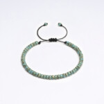 Miyuki 4mm Kırçıllı Turkuaz Paraşüt İpli Unisex Bileklik